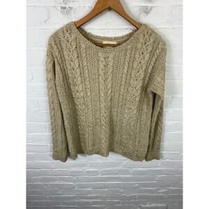 Denim & Supply Ralph Lauren Cable knit Roundneck Pullover Sweater Size Small
